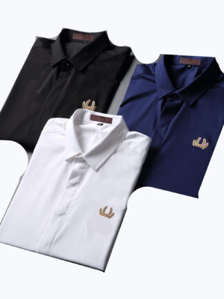Купить 2021 Luxurys Designers Men's Business Casuals shirt men long sleeve striped slim fit masculina wine social male T-shirts fashion checked M-3XL#23