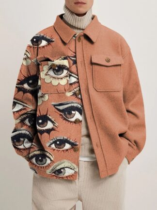 Купить Men Cardigan Coat Chaquetas Jacket Winter Fashion Print Casual Style Coats for Man
