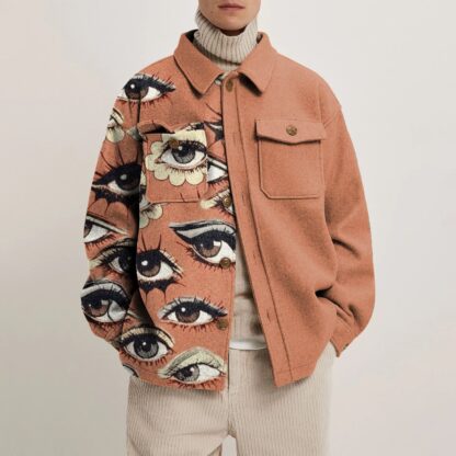 Купить Men Cardigan Coat Chaquetas Jacket Winter Fashion Print Casual Style Coats for Man