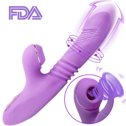 Купить 2022 adultshop Dildo Sucker Sucking Vibrator Thrusting Clitoris Sucker Clitoral Stimulator G Spot Suction Tongue Vibrator Lick Suck Vibration 2