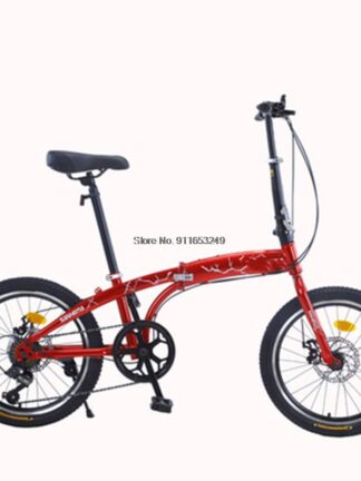Купить 14 Inch Foldable Ultra-Light Bicycle Single/Variable Speed Portable Mini Bicycle Non-Slip Road Bike