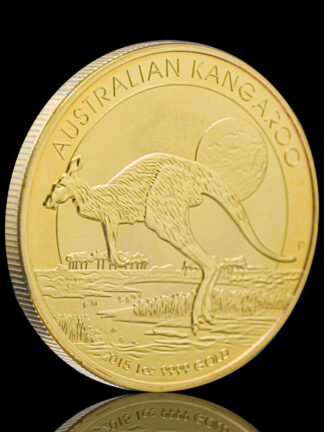 Купить 10pcs Non Magnetic Gold Plated Australian Kangaroo Elizabeth II Queen Australia Souvenirs Coin Collectible Coins Medal
